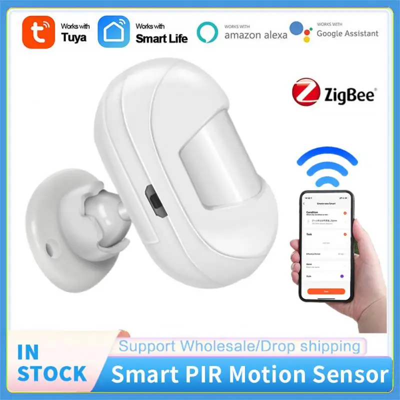 

Zigbee Smart Human Body PIR Infrared Motion Movement Sensor Tuya Smart Wireless Remote Detector Home Security Smart Life Control