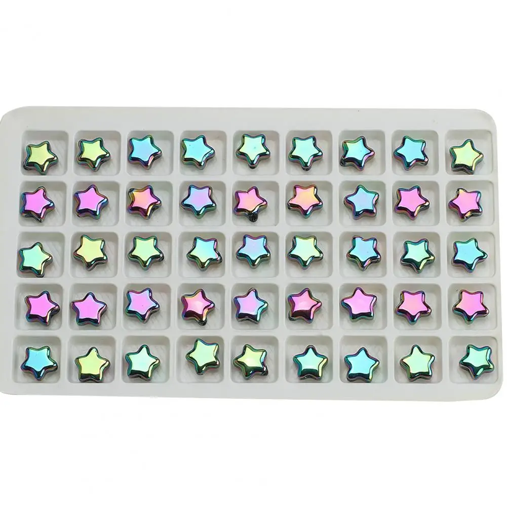 Стеклянные бусины в форме звезды для изготовления ювелирных изделий красивые