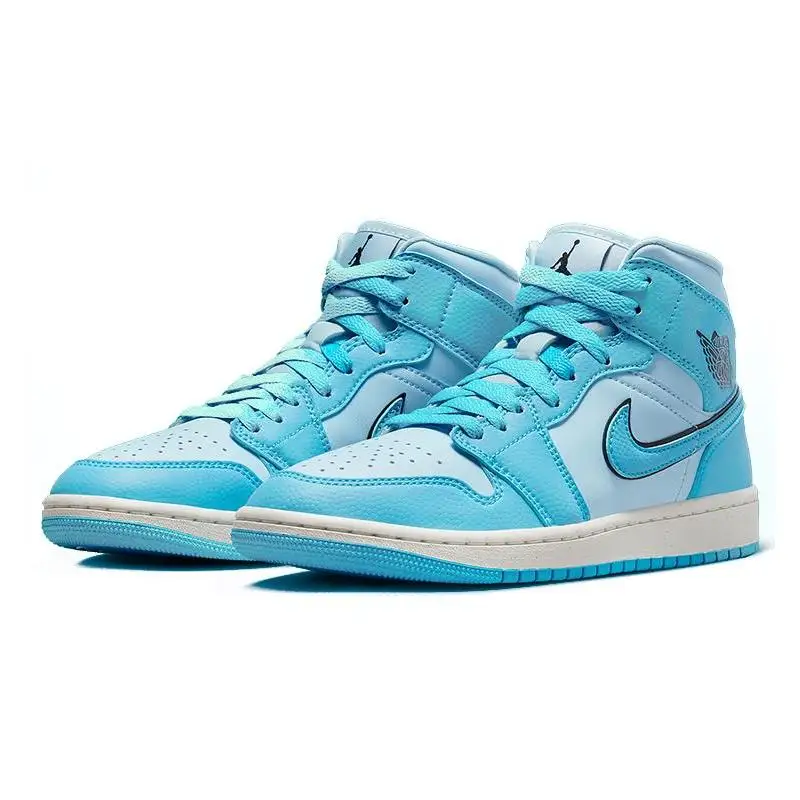 Женские кроссовки Nike Jordan 1 Mid SE Ice Blue DV1302-400