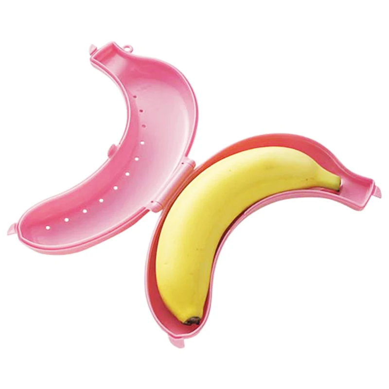 

Cute Banana Case Protector Box Container Trip Outdoor Lunch Fruit Storage Box Holder Banana Trip Outdoor Travel Storage Box