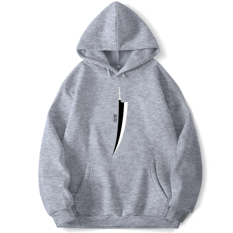 

Zangetsu Shikai толстовки с капюшоном для мужчин пуловеры джемпер толстовки худи с капюшоном трапециевидным карманом весенне-осенний свитшот в Ко...