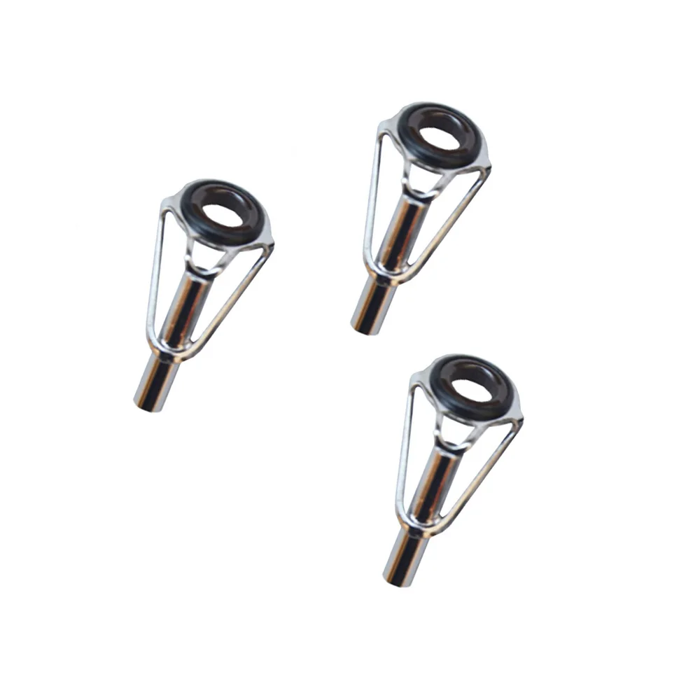 8pcs Stainless Steel Fishing Rod Tip Ring Eye Guide with Ring Repair Kit 3 Styles for Enthusiast Outdoor Fishing Supplies 2022