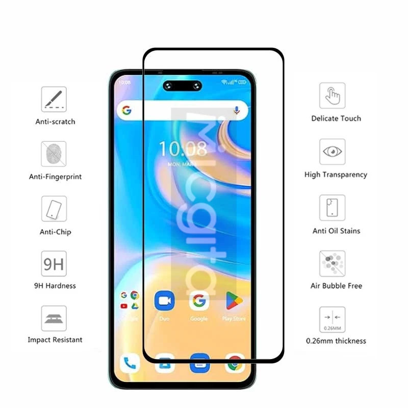 Фото Защитная пленка для экрана с полным клеем для смартфона Umidigi G6 5G, стекло против царапин для Umidigi G6 5G, мягкая оптоволоконная пленка для объектива №2