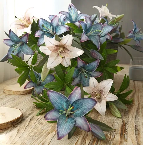 

Lily Artificial Flower Wedding Decoration Home Hotel Restaurant Office Outdoor Garden Decoration