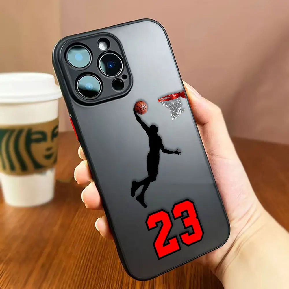 Фото Матовый чехол для телефона с милым мультяшным баскетболистом для iPhone Apple 17 AIR 17E 16E 16 15 14 PLUS 13 12 11 PRO MAX XR №5