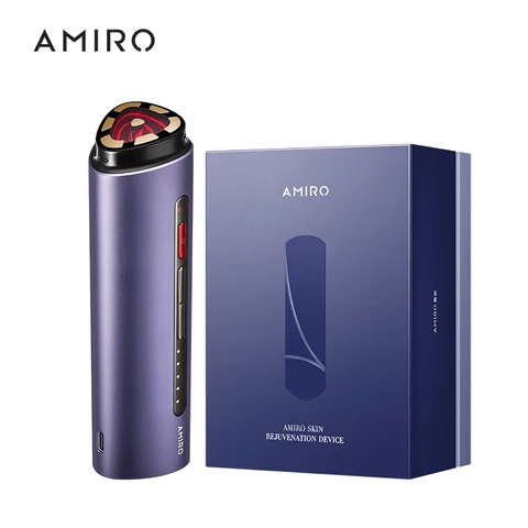 AMIRO Beauty Meter Plus гексапольный радиочастотный (RF) Температурный контролируемый уменьшает морщины тонкие линии массажер для лица