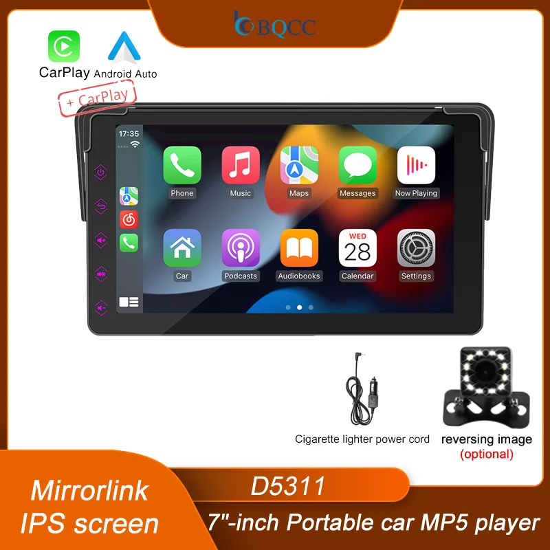 Портативный Автомобильный Стереоплеер С 7-дюймовым Hd-экраном Usb Type-c Mirrorlink 7