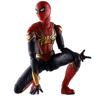 in stock original bandai shf s h figuarts spider man no way home spider man integrated suit anime figure model collecile toys