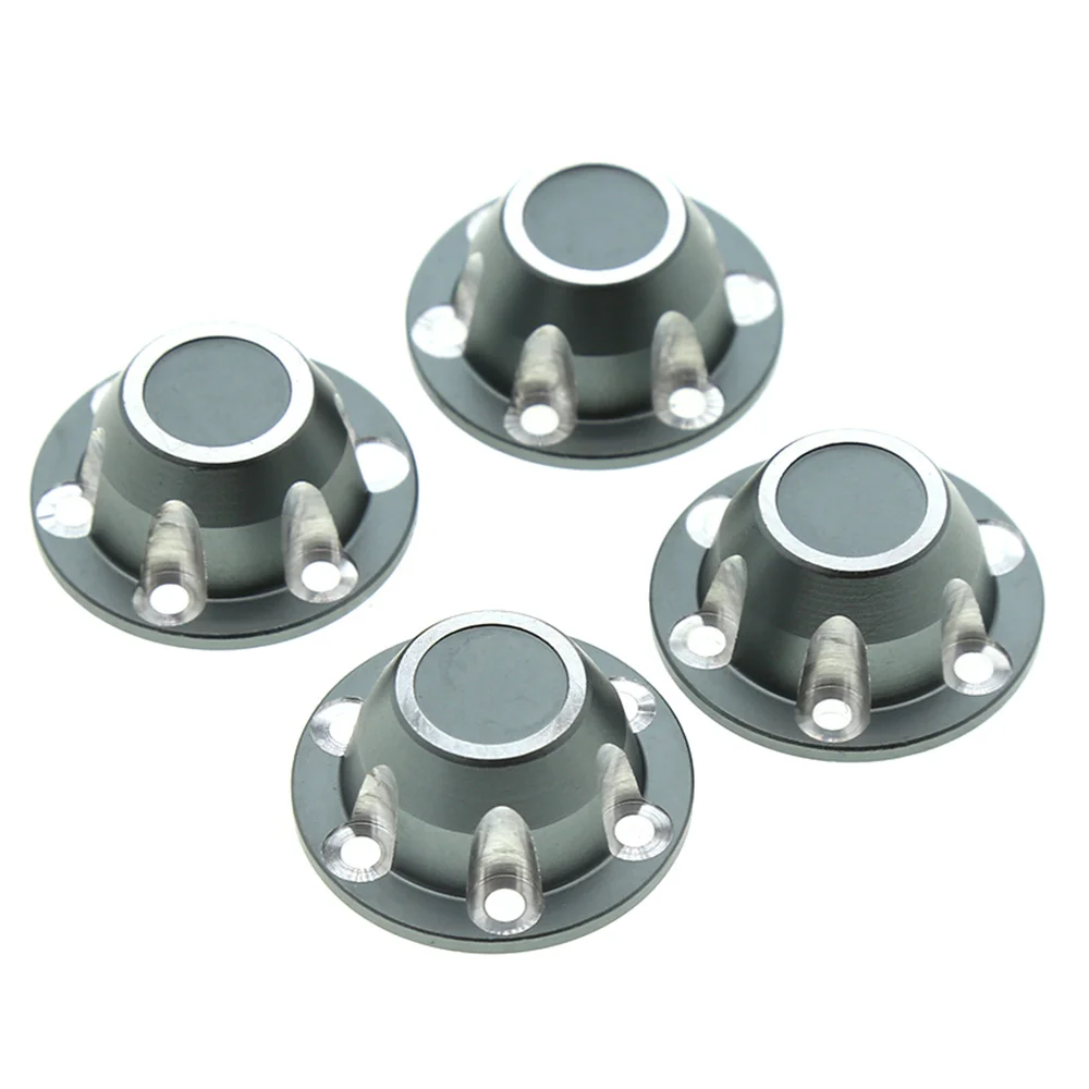 

4Pcs Metal Wheel Rim Center Cap Anti-Loose Tire Nut for Axial SCX6 JEEP JLU Wrangler 1/6 RC Crawler Car Upgrade Parts