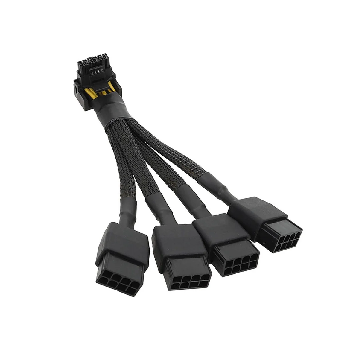 

For GPU RTX4090 RTX4080 4X8 Pin PCI-E to 16 Pin Graphics Card Power Cable 12VHPWR Connector Elbow Cable