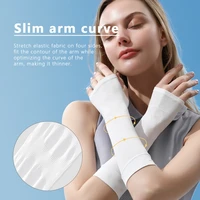 2 pcs arm sleeves uv protection unisex cooling arm sleeves cover sport running cycling arm ice cool sleeves basketball elbow pad
