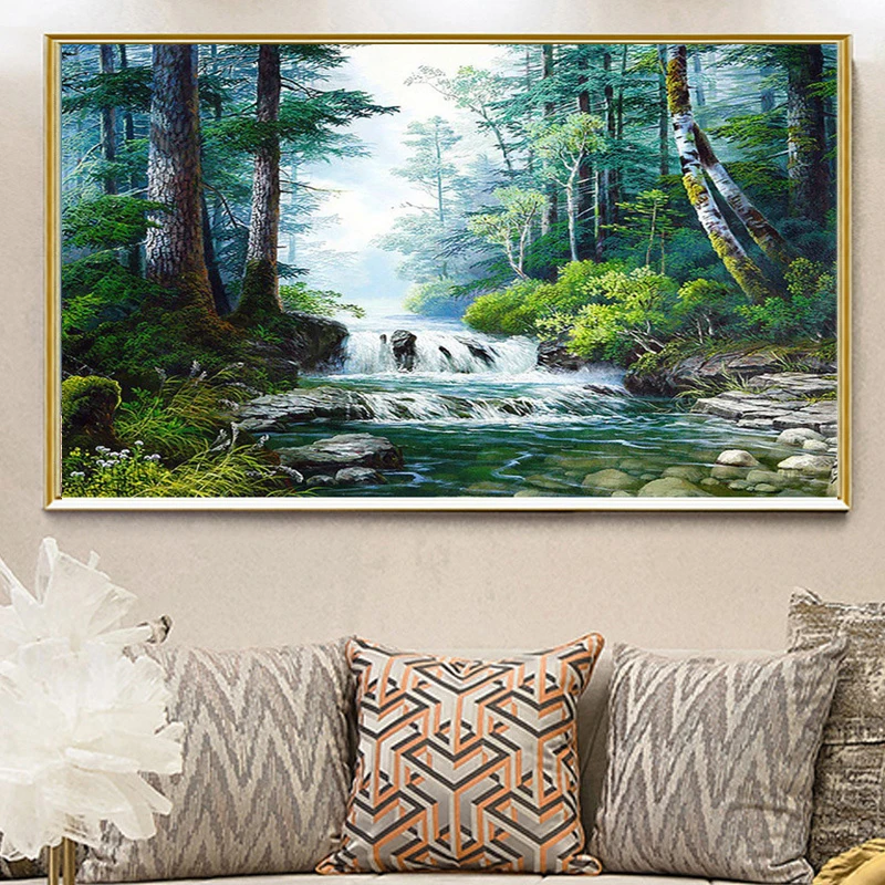 

5D DIY Diamond Painting Natural Scenery Full Diamond Art Embroidery Restaurant Office Home Decor Diamond Cross Stitch Kits