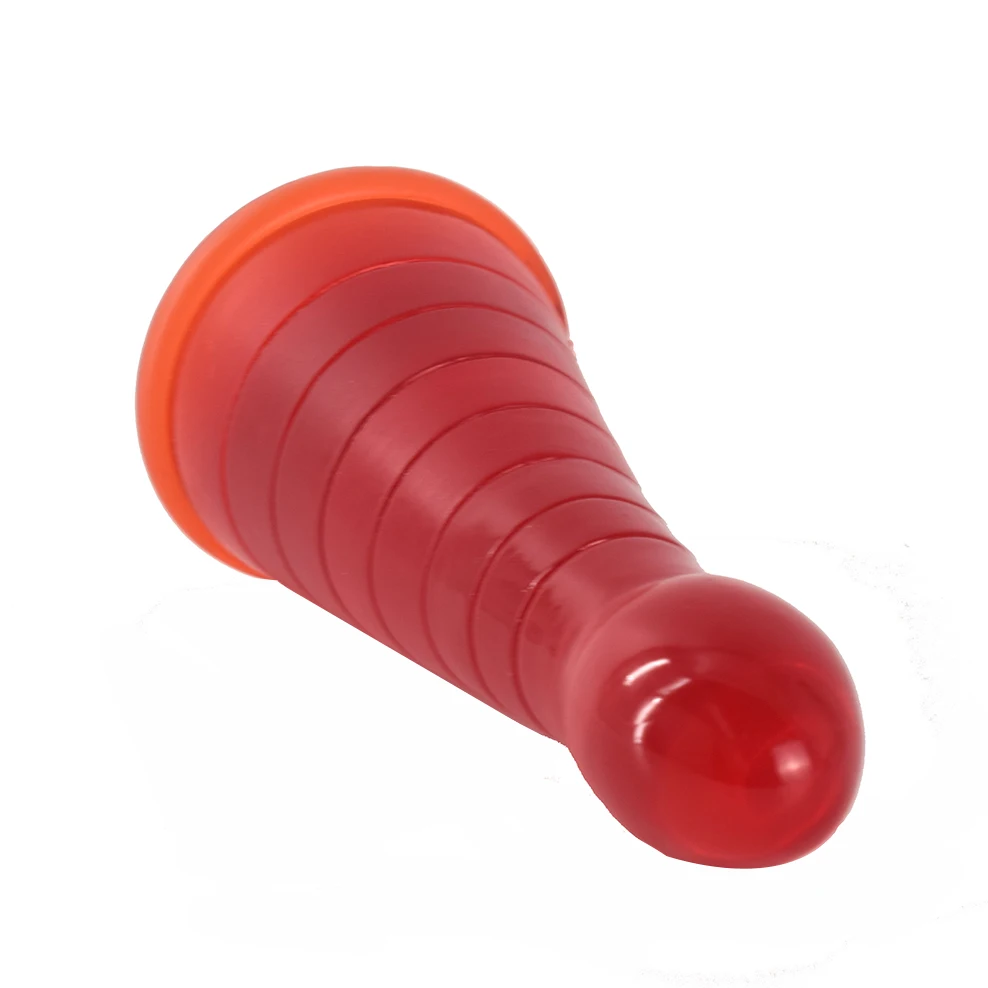 FAAK 2021 новые анальные секс-игрушки Рождественская Форма шапки винно-красный анальный фаллоимитатор большая Анальная пробка для женщин мужчин анус мягкий мастурбатор секс-шоп