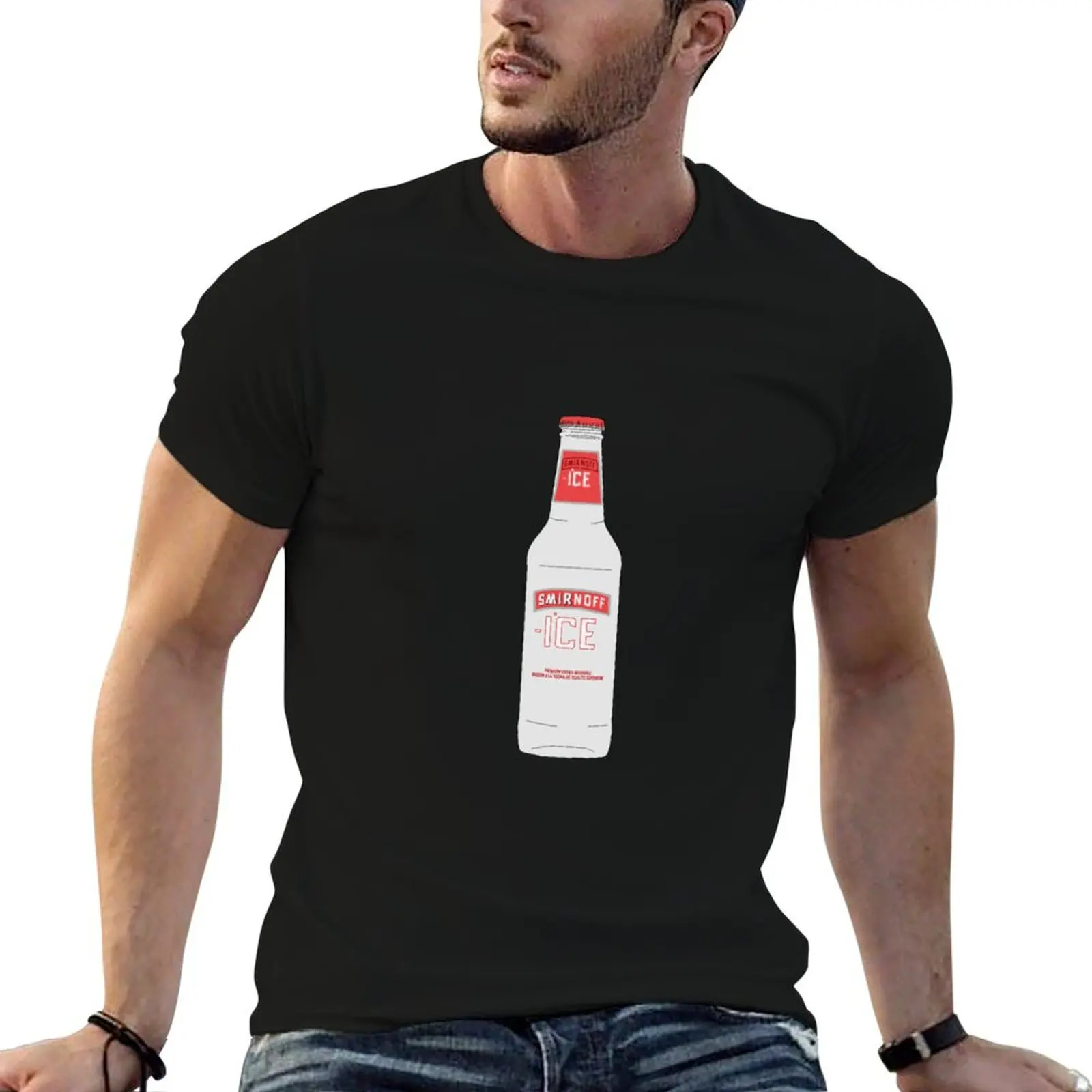 Фото Футболка Smirnoff Ice, легкая спортивная базовая футболка №1