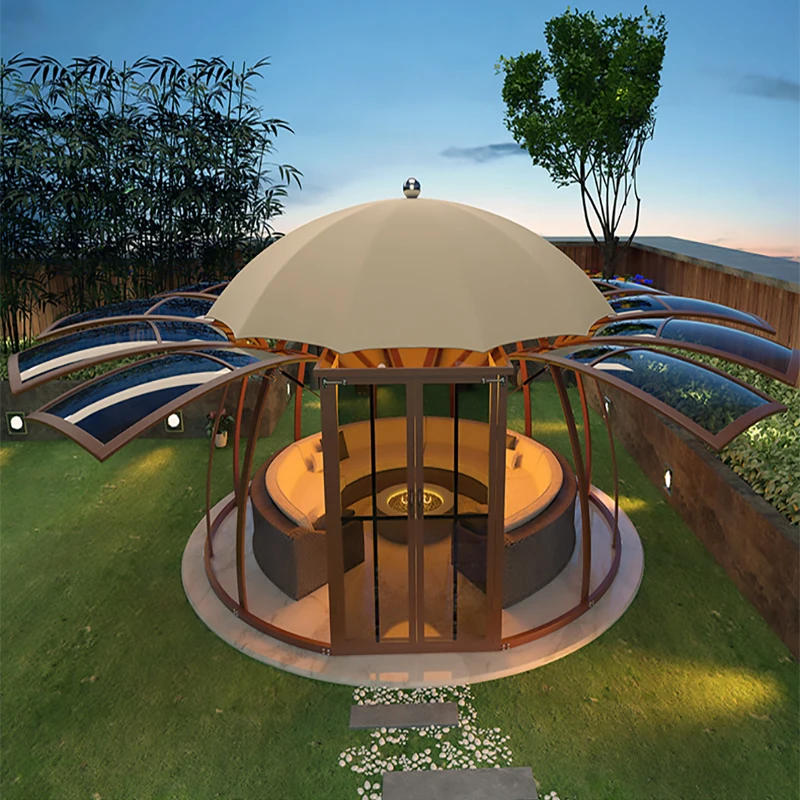 

Фотообои, павильон, солнцезащитный козырек, роскошная вилла из алюминиевого сплава для использования на открытом воздухе, на террасе, в сад...