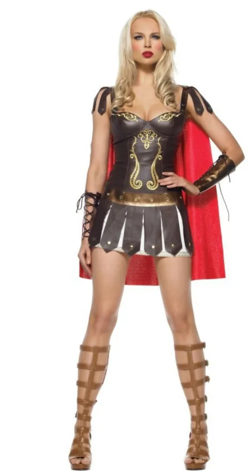 

Adult Medieval Ancient Greek Rome Xena Warrior Princess Costume Women Halloween Party Cosplay Roman Sparta Gladiator Dress