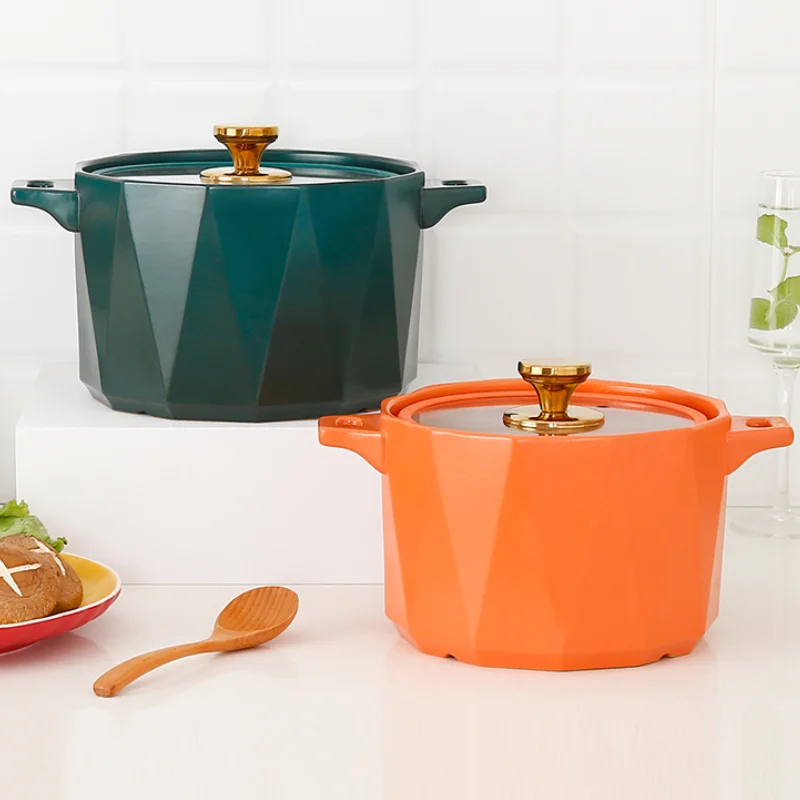 

Cooking Ceramic Soup Pot Egg Cute Kitchen Nonstick Korean Noodles Breakfast Hotpot Casserole Casserole Cuisine Kitchenware 60