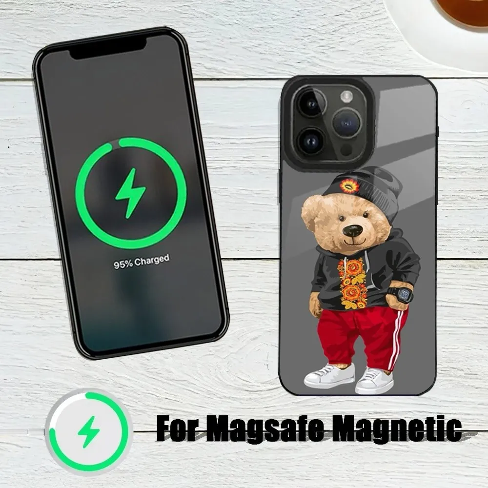 Новый чехол для телефона B-Baron Filou B-Bear iPhone 15 14 13 12 11 Plus Pro Max Mini Magsafe с магнитной