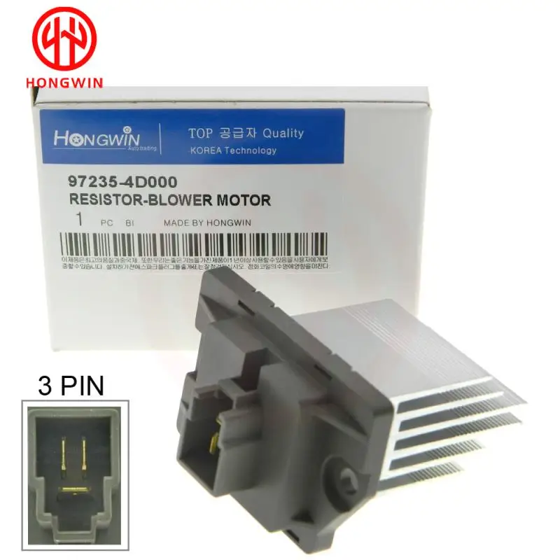 

ОВКВ электродвигатель вентилятора резистор 97235-4D000,97235-3SAA0 для 2006-2014 антурация Sedona для Hyundai Kia Azera Santa Fe Sonata