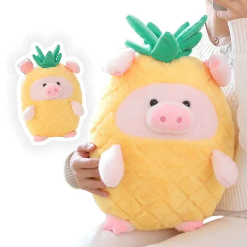 

Креативная мягкая кавайная плюшевая подушка в виде ананаса, свиньи, набивная забавная кукла в форме фруктов, животное, Детская кукла, подарок на день рождения, рождественские игрушки