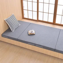 Memory Foam Folding Mattresses Bay Window Seat Pad Yoga Mat for Sleeping on The Floor Tatami Furniture School Office Lunch Break