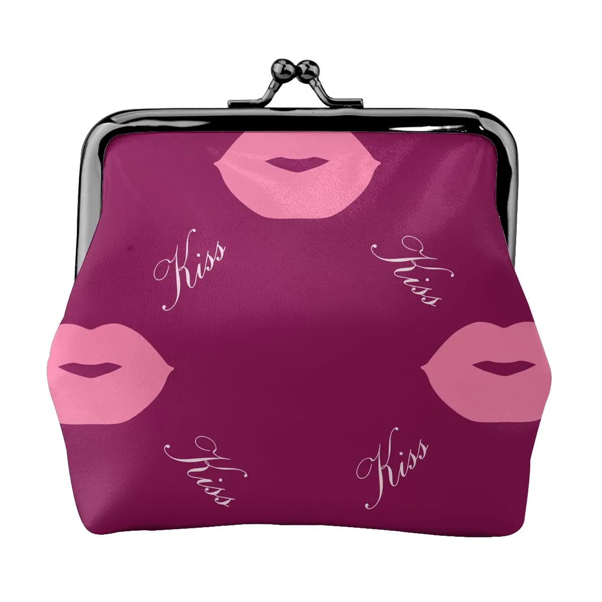 

Small Wallet Women Mini Printing Coin Purses Hasp Cash Card Handbags Clutch Money Change Bag Valentine Day Kiss