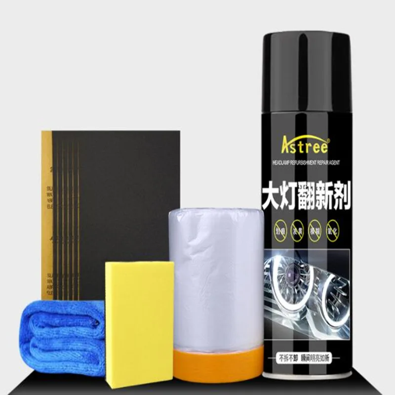 

200ML Headlights Liquid Polymer Headlight Chemical Polish Repair Fluid Refurbishment Scratch Repair Polishing Headlights Kit