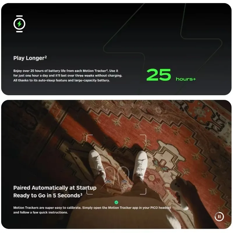 Только один костюм Pico Motion Tracker 2.0 для 4/Pico4 Pro и Utlra Capture отслеживание движения всего
