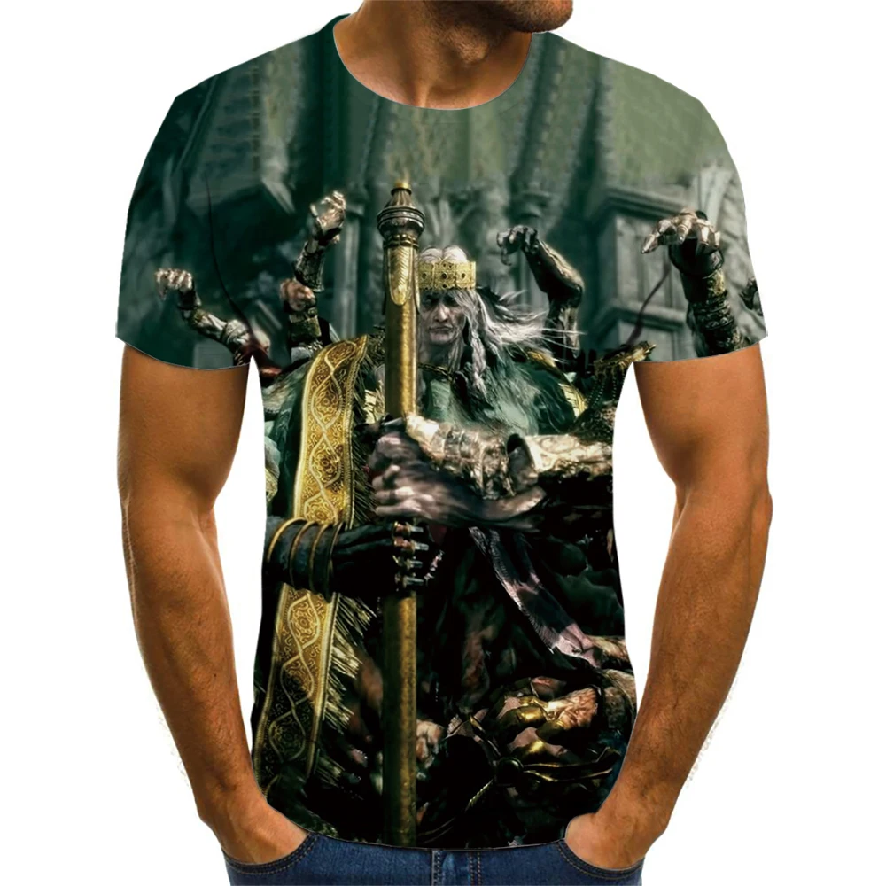 

Футболка Elden мужская с графическим рисунком, топ, уличная одежда, летняя рубашка