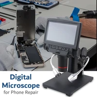 lcd 5 inch digital microscope hd usb digital microscope with wired remote av 1080p video handheld microscope with video recorder