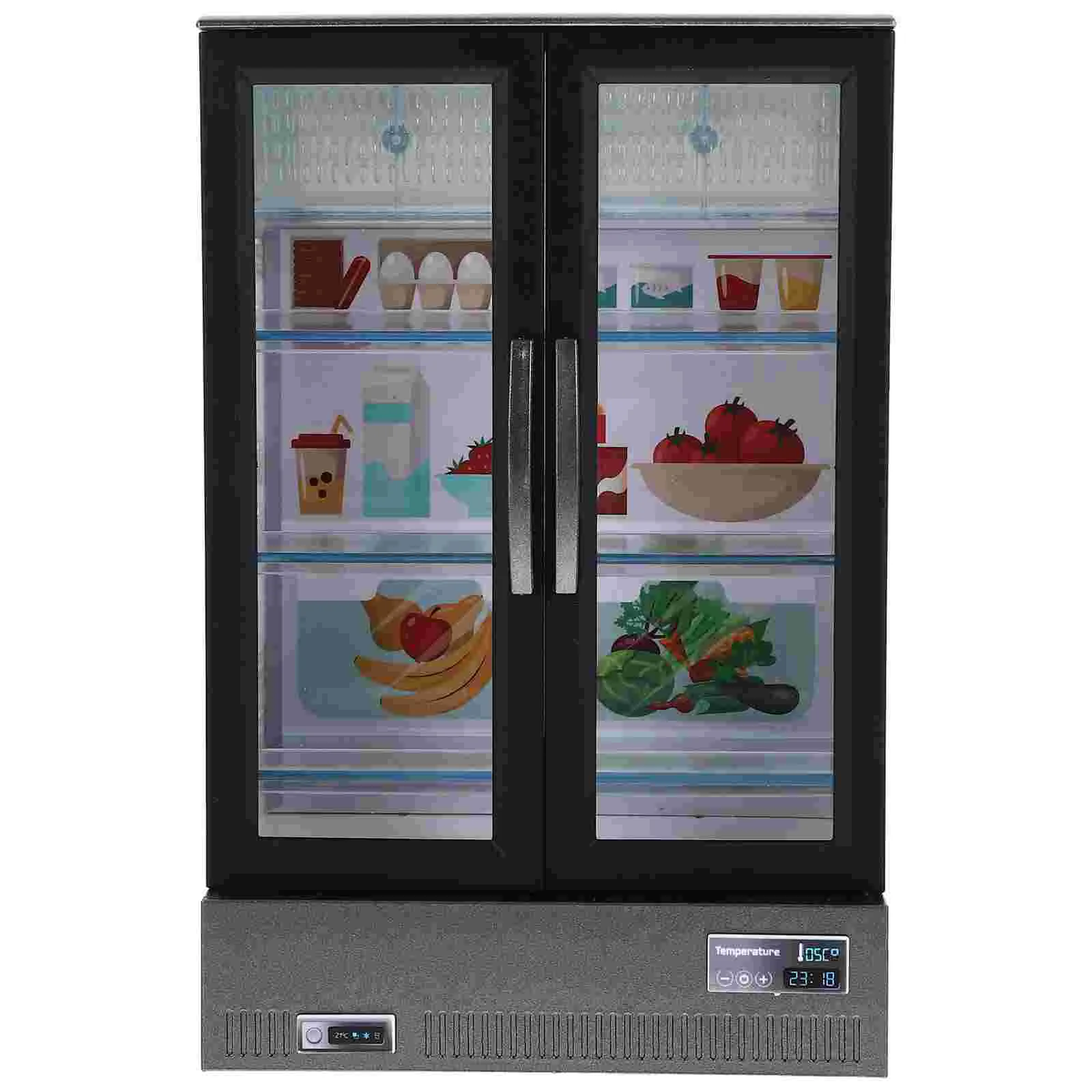 

Doll House Refrigerator Model Decorative Decoration Doll House Furniture Plastic Dollhouse Kitchen Appliances Frigde for room