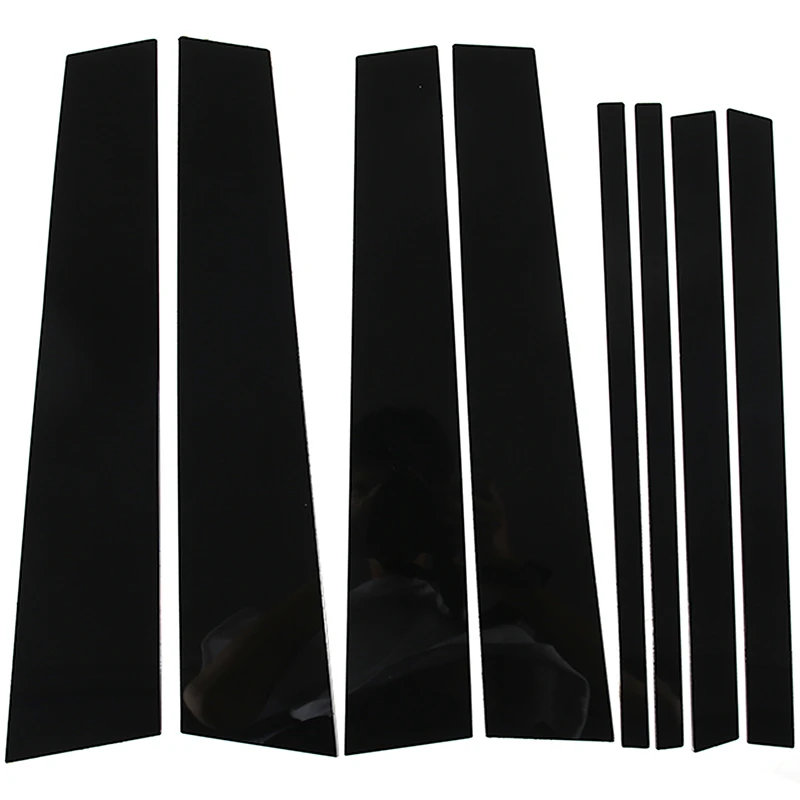 Глянцевая черная Зеркальная Наклейка на дверь и окно для Honda Pilot 2015-2022