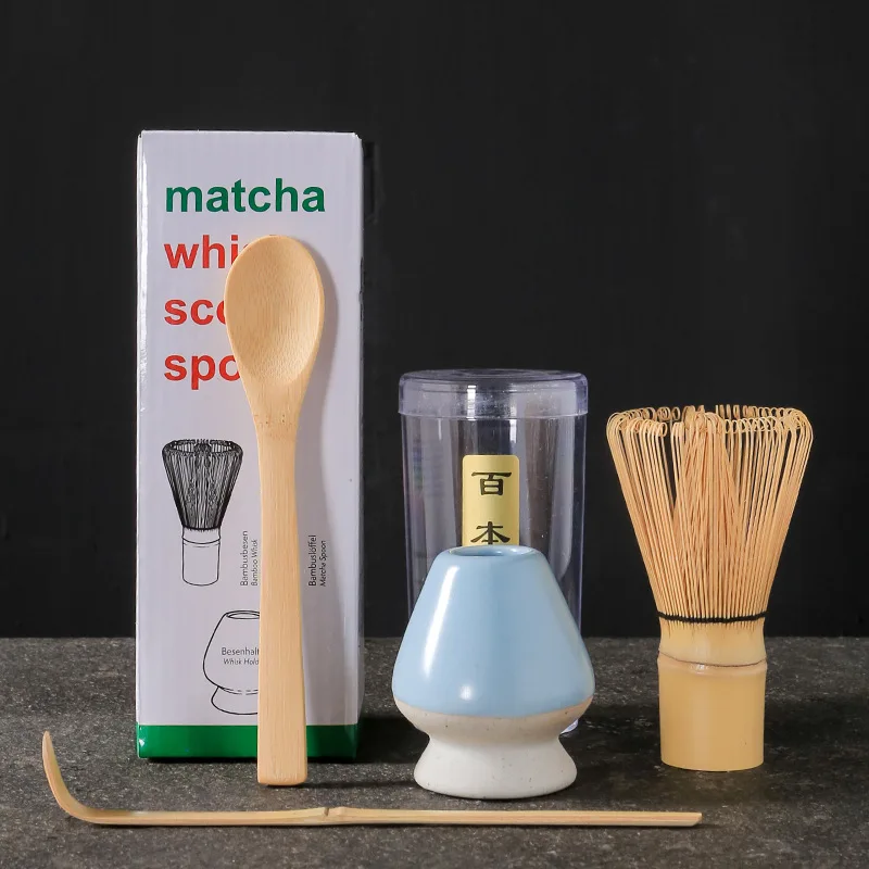 Suits Maccha Set Handmade Blender Blender Japanese Tea Blender Japanese Suit Teaspoons Support Bamboo Matcha Agitator