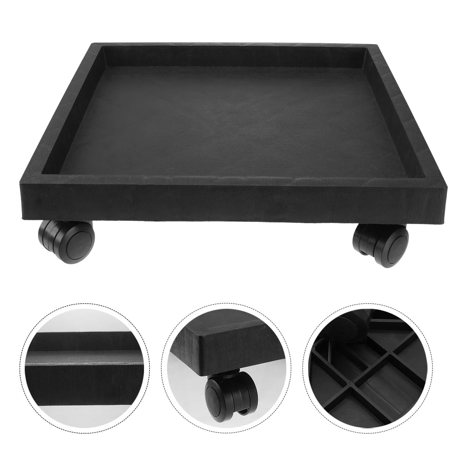 

Pot Planter Tray Stand Flower Rolling Wheels Dolly Saucer Trolley Pallet Mover Pots Casters Holder Roller Wheeled Caster Square