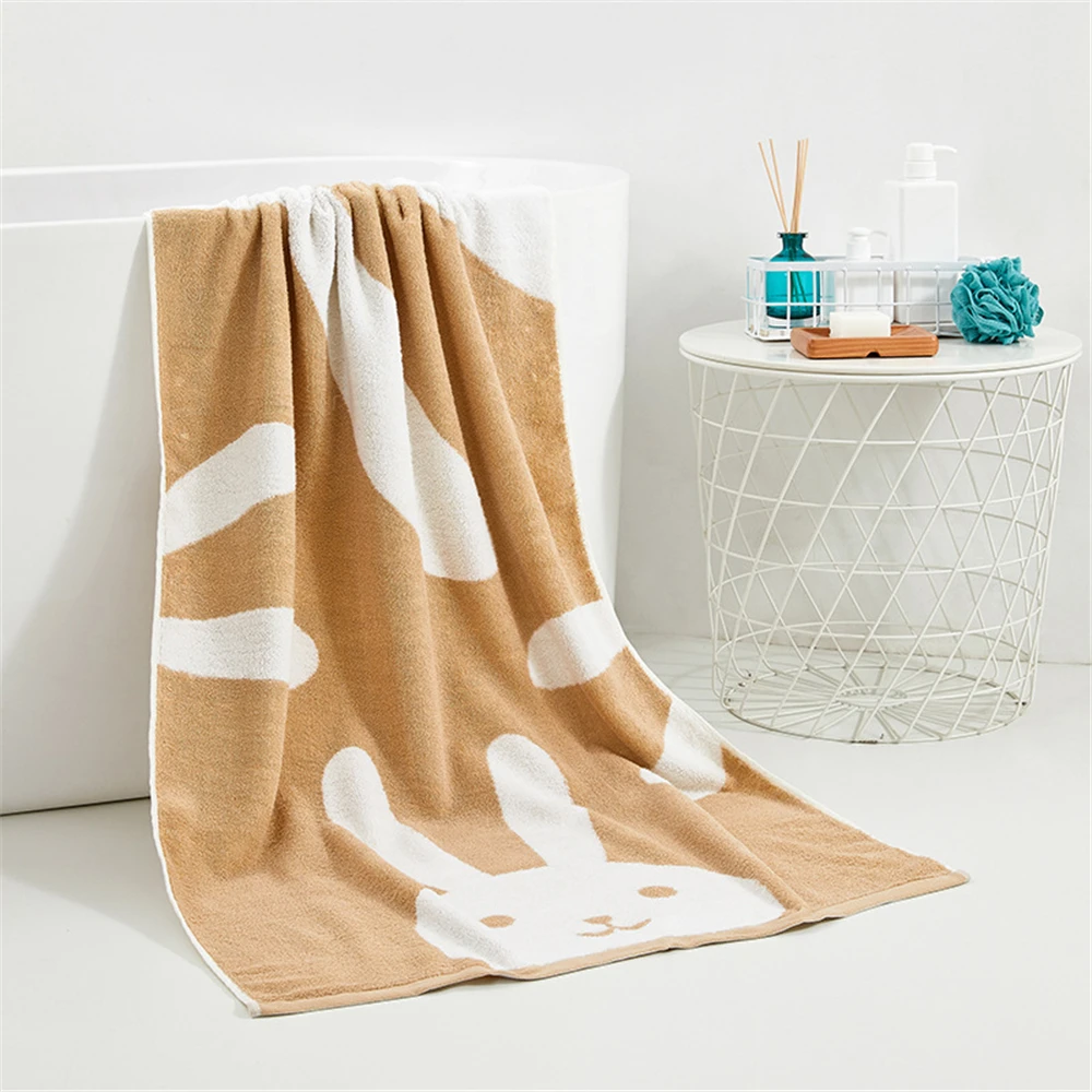 

Cartoon Soft Large Cotton Bath Towel for Women Men Children Adults 70*140 cm High Quality 4 Colors