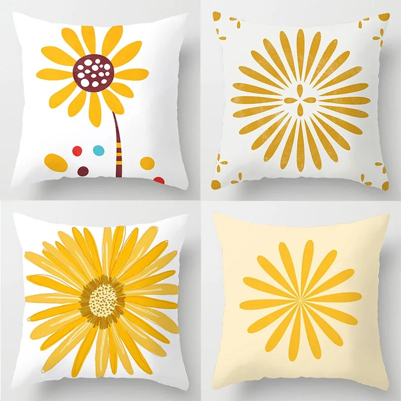 

Small Flower Flower Pillow Gift Home Office Decoration Pillow Bedroom Sofa Car Cushion Cover