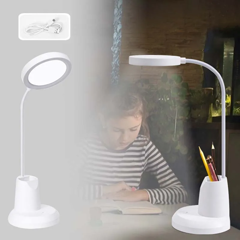 

Настольная лампа для чтения, USB аккумуляторная Настольная лампа с ручкой, с сенсорным экраном, с держателем для пола, для спальни, лампы для ч...