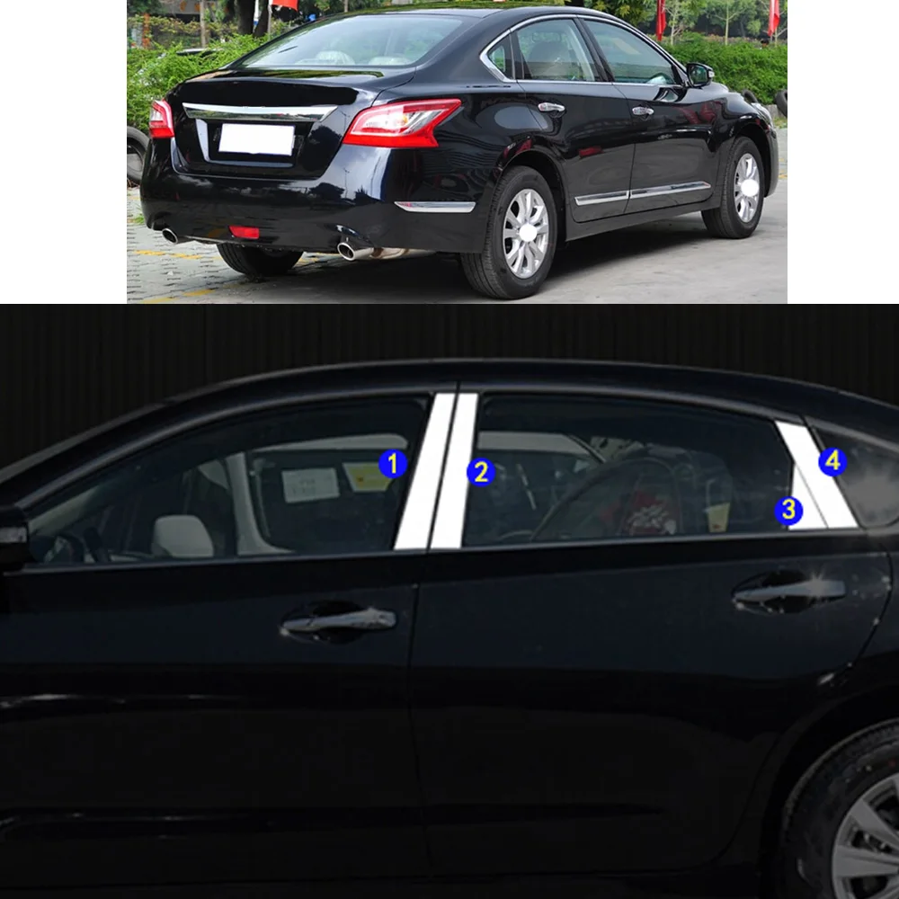 

Наклейка на автомобиль, украшение для окна столба, средняя полоса, отделка рамы, капоты для Nissan Teana ALTIMA 2013, 2014, 2015, 2016, 2017, 2018