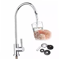 kitchen water filter faucet chrome plated 14 inch connect hose reverse osmosis filters parts purifier direct drinking tap