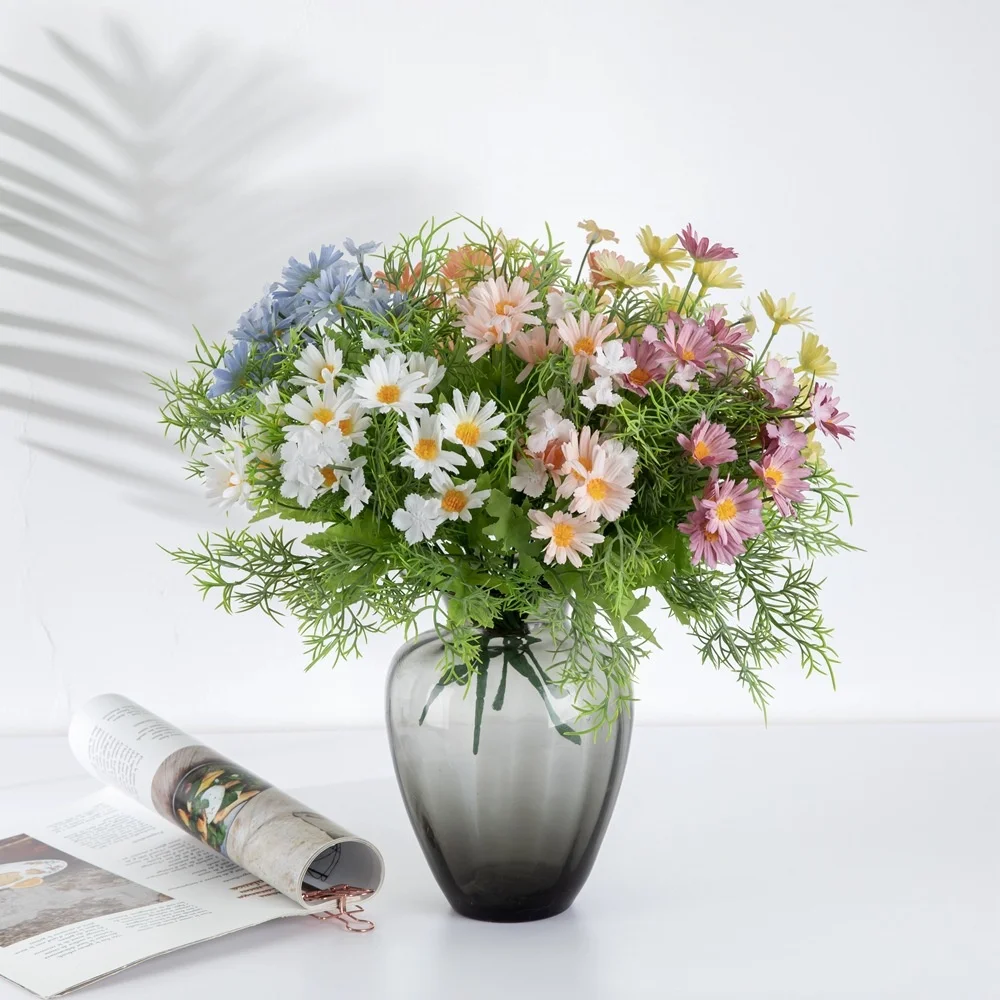 

Sunflower Daisy Imitation Home Decoration Artificial Flower Hand Holding Rose Wall MW66895