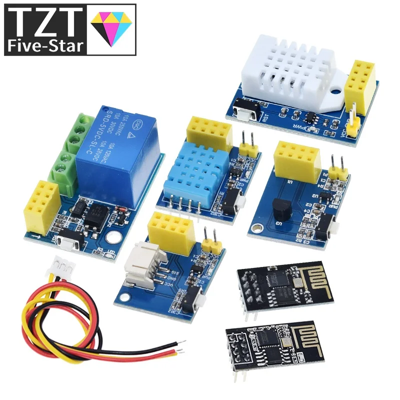 Релейный модуль ESP8266 с Wi-Fi 5 В DS18B20 DHT11 DHT22 RGB контроллер для умного дома выключатель