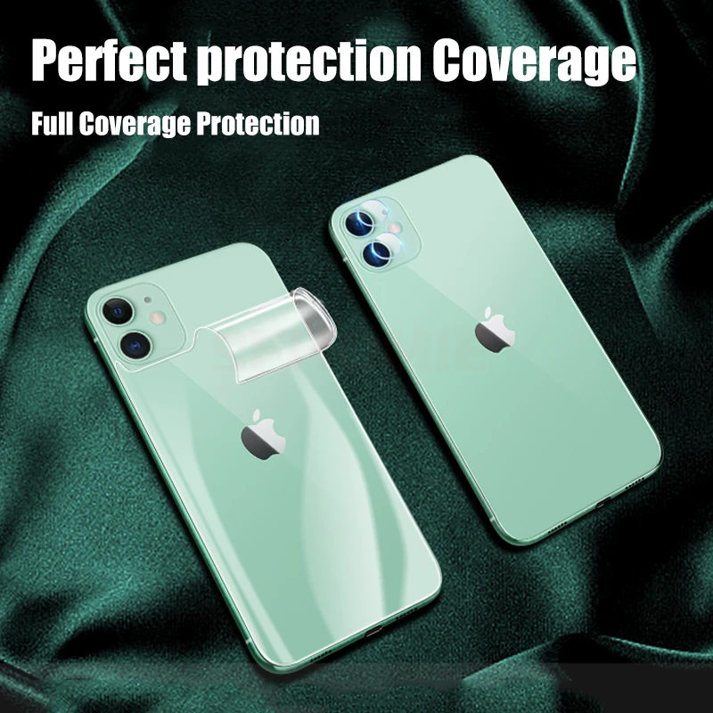 4PCS Hydrogel Film For iPhone 12 13 14 Pro Max Screen Protectors For iPhone 11 12 13 14 6 7 8 Plus XR XS MAX Back Film Not Glass