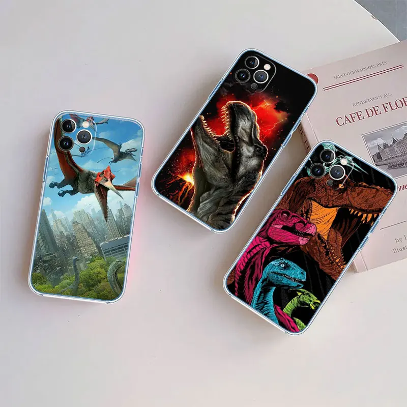 Фото Прозрачный чехол для телефона IO19 с изображением динозавра для Motorola Moto Edge Plus G200 G23 E13 E15 E20 E30 G62 G71 G72 G75 G24 G15 Power №5
