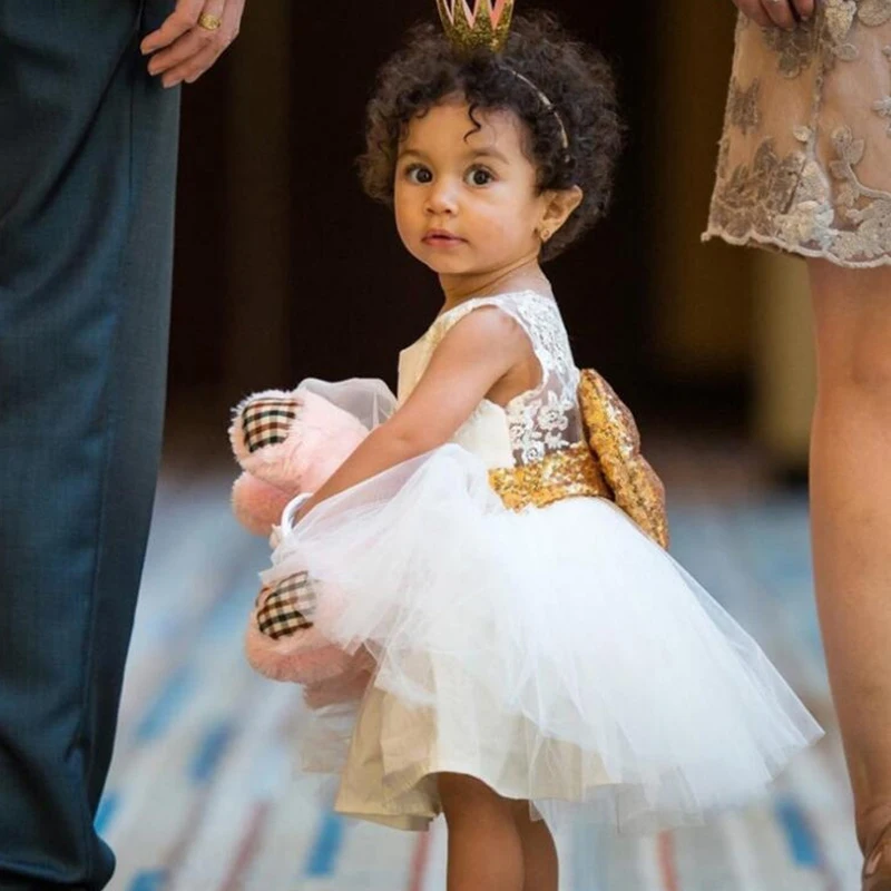 Детское модное платье принцессы в клетку с открытой спиной милая Одежда для