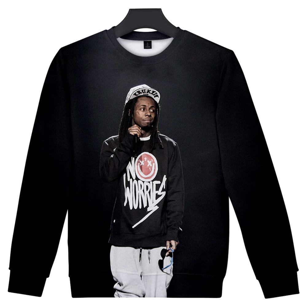 

Classic Hip Hop Classic 3D Capless Sweatshirt Fashion Men/women Lil Wayne Sweatshirt Hatless Sweatshirt Polluver Boys/girls New