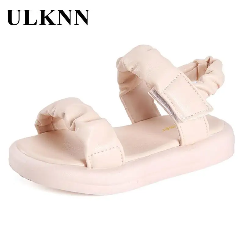 

Сандалии на нескользящей подошве для девочек-подростков, пляжная обувь на платформе, Повседневные Вечерние чные туфли принцессы, летние бо...