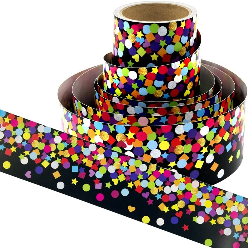 

Straight Border Trim for Classroom Bulletin Board Border Chalkboard WhiteBoard Decoration 65Ft