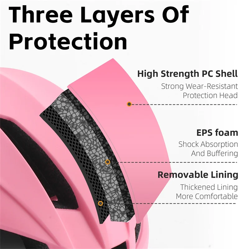 Семейный велосипедный шлем с аккумулятором для горного и дорожного велосипеда