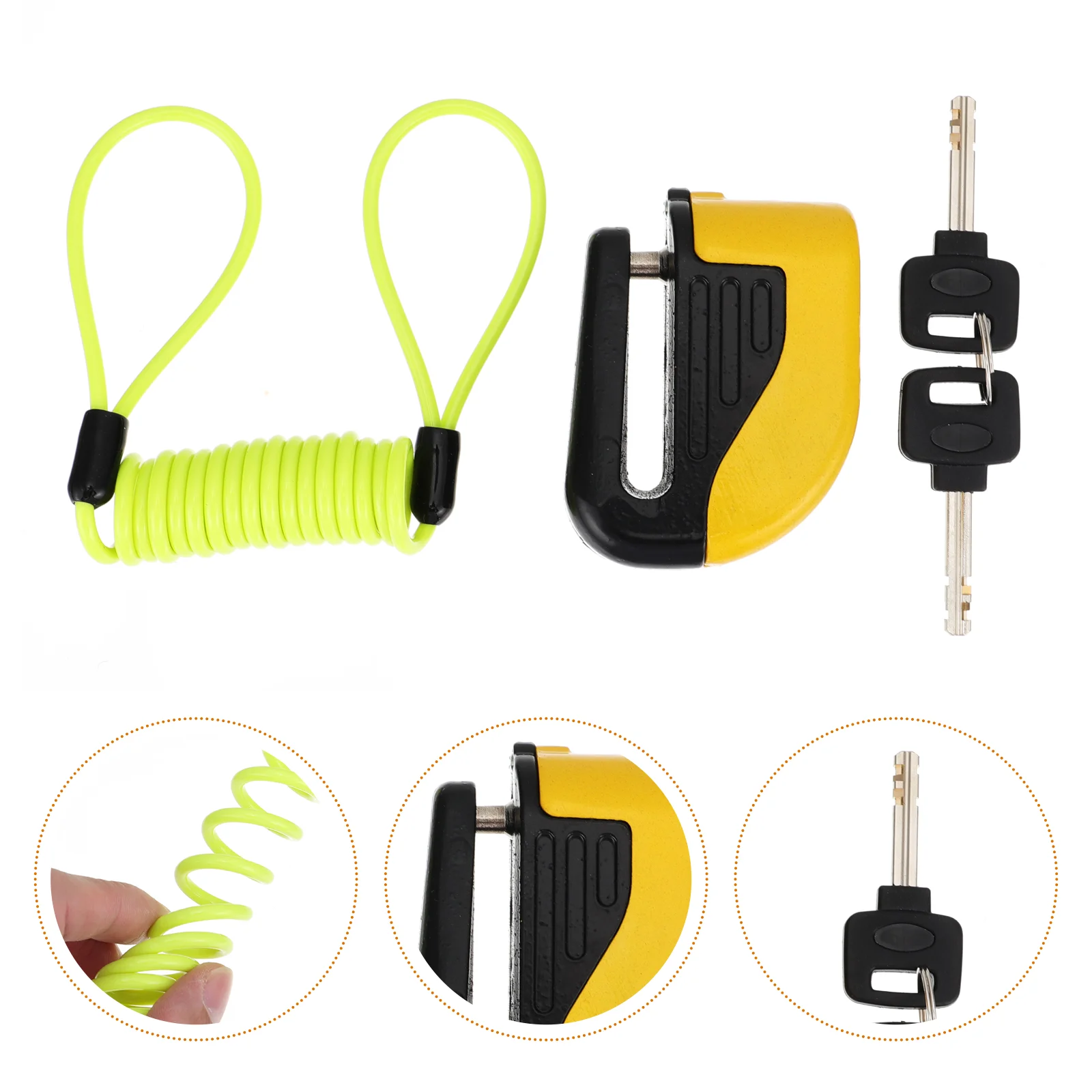 

Car Lock Heavy Duty Bike Alarm Padlock Bicycles Security Locks Electric Plastic