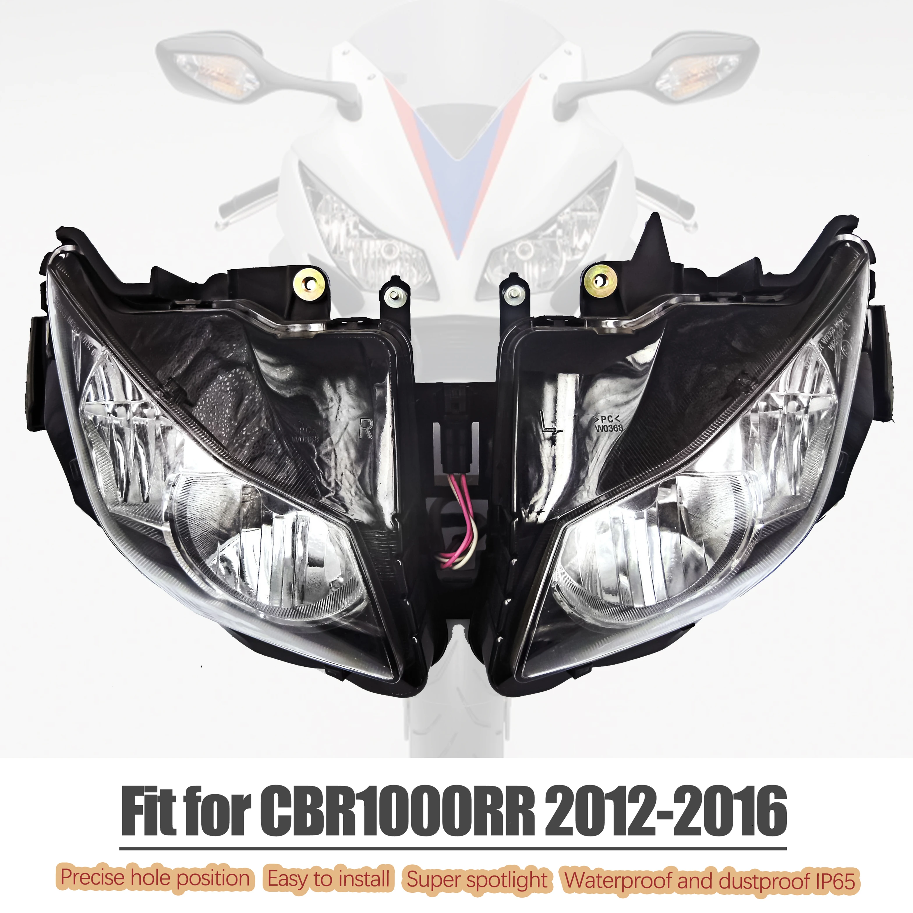 

Fit for HONDA 2012 - 2016 CBR1000RR Headlight Motorcycle Head Light Lamp Headlamp Assembly CBR1000 RR CBR 1000 RR 2013 2014 2015